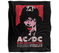 Ac/dc High Voltage Live 1975 Silky Supersoft Blanket Black/red (One Size)