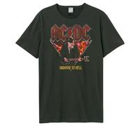 AC/DC Highway To Hell Amplified Vintage Charcoal Large T Shirts
