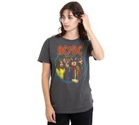 AC/DC Highway To Hell Ladies T Shirt, Charcoal AC/DC Charcoal XXL