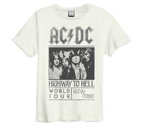 AC/DC Highway To Hell Tour Amplified Vintage White Medium Unisex T-Shirt NEW