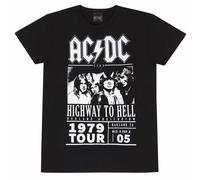 Official AC/DC T-Shirt Highway to Hell 1979 Tour Rock Band Fan Apparel Gift Fit