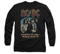 AC/DC Highway World Tour '79 Mens Long Sleeve T Shirt, Black, Large