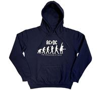 AC/DC Unisex Pullover Hoodie: Evolution of Rock (Medium)