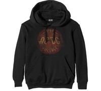 ACDC Men's AC/DC Vintage High Voltage Pullover Hoodie, Black (Black Black), Small (Size:Small)