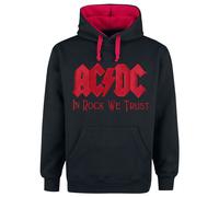 AC/DC In Rock We Trust Hoodie black red XXL