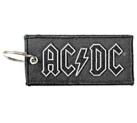 AC/DC Keyring Keychain Classic Band Logo Patch Official Black""