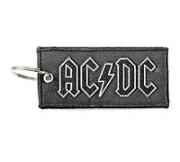 AC/DC Keyring Keychain Classic Band Logo Patch Official Black""