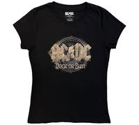 AC/DC Ladies Slim Fit T-Shirt: Rock or Bust OFFICIAL NEW