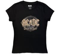 AC/DC Ladies T-Shirt Rock or Bust Black (M)