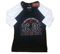 AC/DC - Ladies - Three Quarter Raglan Sleeves - XXX-Large - B500z