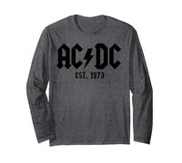 AC/DC - Let There Be Rock Long Sleeve T-Shirt, Adult Unisex, Dark Heather Grey, Small
