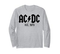 AC/DC - Let There Be Rock Long Sleeve T-Shirt, Adult Unisex, Heather Grey, Medium