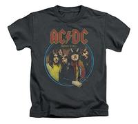 AC/DC - Little Boys Highway To Hell T-Shirt, Large (7), Charcoal
