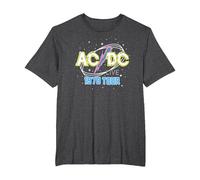AC/DC Live High Voltage 1978 Tour Yellow and Blue T-Shirt, Men's Big and Tall, Dark Heather Grey, 2X Tall