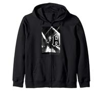 AC DC Live Rock Stage Icon Solo Back In Black Anthem Zip Hoodie