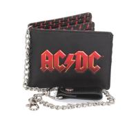 AC/DC Logo Embossed Wallet With Chain