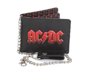 AC/DC Logo Embossed Wallet With Chain