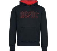 AC/DC Logo Hoodie black red XL