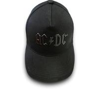 AC/DC Logo Official AC DC Black ACDC Unisex Adult Boy Hat, Black, One Size