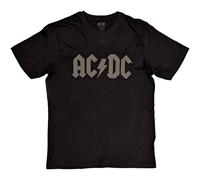 AC/DC T Shirt Hi Build Band Logo Official Mens Black L