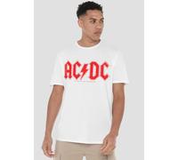 AC/DC Logo Raglan Unisex T-Shirt, White | Size: Small AC/DC White S