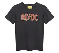 AC DC Logo T-Shirt Amplified Charcoal 13-14 Years