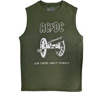 AC/DC Men's About To Rock Cotton Tank Top in Green | Size: Large AC/DC Green L
