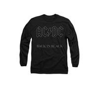 AC/DC Men's ACDC Back in Black Long Sleeve T-Shirt, Black | Size: Medium AC/DC Black M