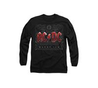 AC/DC Men's ACDC Black Ice Long Sleeve T-Shirt, Black | Size: Large AC/DC Black L