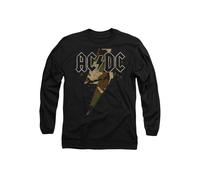 ACDC Camo Bolt Mens Long Sleeve T Shirt, Black, Large