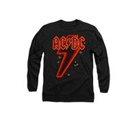 AC/DC Men's ACDC Neon Bolt Long Sleeve T-Shirt, Black | Size: 2XL AC/DC Black 2XL