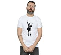 AC/DC Men's Angus Young Cut Out T-Shirt in White | Size: 2XL AC/DC White 2XL