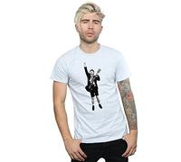 AC/DC Men's Angus Young Cut Out T-Shirt X-Large Sport Grey
