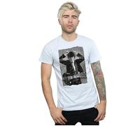 AC/DC Men's Angus Young Distressed Photo T-Shirt in Grey | Size: Small AC/DC Grey S