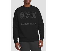 AC/DC Men's Back In Black Crew Sweatshirt, Black | Size: XL AC/DC Black XL