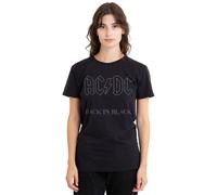 AC/DC Men's Back In, Black, S S T-Shirt, Black | Size: Large AC/DC Black L