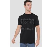 AC/DC Men's Back In, Black, T-Shirt, Black | Size: 2XL AC/DC Black 2XL