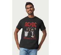 AC/DC Men's Band Mates Highway To Hell T-Shirt in Black | Size: Medium AC/DC Black M