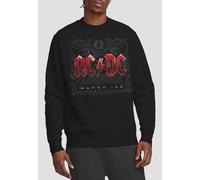 AC/DC Men's Black Ice Crew Sweatshirt, Black | Size: Small AC/DC Black S