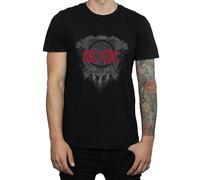 AC/DC Mens Black Ice Logo Cotton T-Shirt BI523