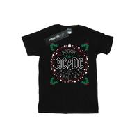 AC/DC Mens Christmas Circle T-Shirt BI7143