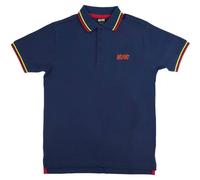 AC/DC Men's Classic Logo Polo Shirt in Navy | Size: Small AC/DC Navy S