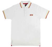 AC/DC Men's Classic Logo Polo Shirt in White | Size: 2XL AC/DC White 2XL