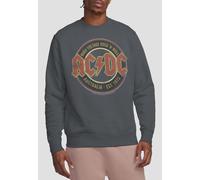 AC/DC Men's Est. '73 Crew Sweatshirt, Charcoal | Size: 2XL AC/DC Charcoal 2XL