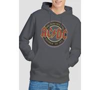 AC/DC Men's Est. '73 Hoodie, Charcoal | Size: 2XL AC/DC Charcoal 2XL