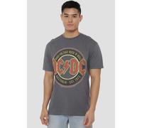 AC/DC Men's Est. '73 T-Shirt, Charcoal | Size: Small AC/DC Charcoal S