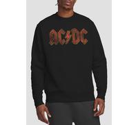 AC/DC Men's Hand Drawn Logo Crew Sweatshirt, Black | Size: Small AC/DC Black S