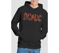 AC/DC Men's Hand Drawn Logo Hoodie, Black | Size: Large AC/DC Black L
