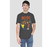 AC/DC Men's Highway To Hell T-Shirt-Charcoal in Charcoal | Size: Large AC/DC Charcoal L