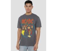 AC/DC Men's Highway To Hell T-Shirt, Charcoal | Size: Medium AC/DC Charcoal M